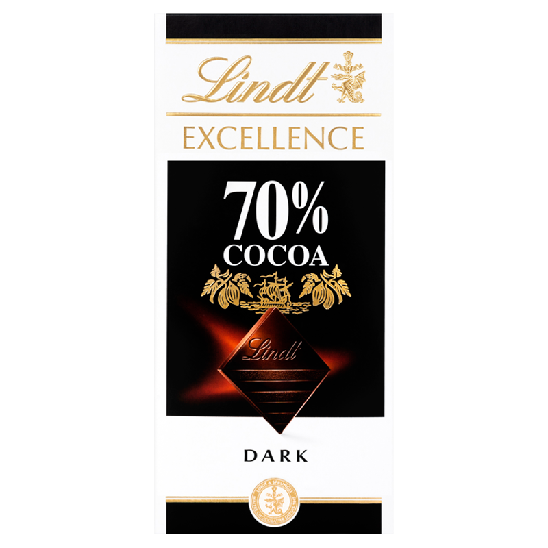 Lindt 70% Cocoa Chocolate 100g | Zapp - Elevate Your Everyday 🩵