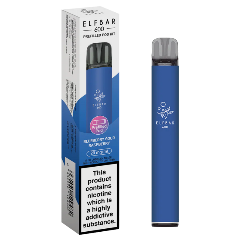 Elfbar 600 Blueberry Sour Raspberry Prefilled Pod Kit | Zapp