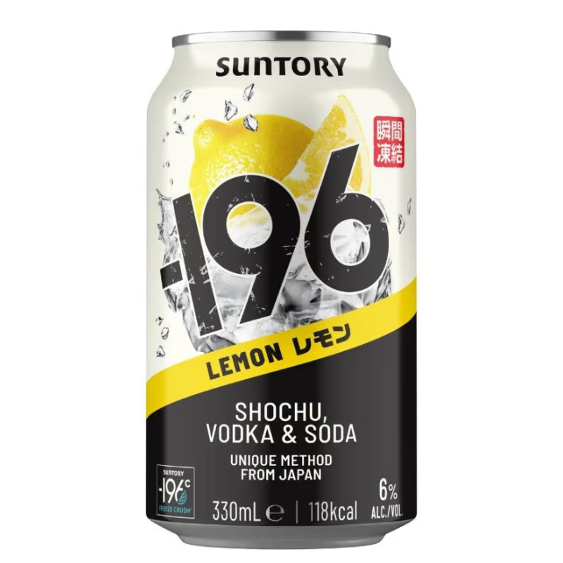 Suntory Minus 196 Lemon Shochu & Vodka & Soda 6% 350ml | Zapp