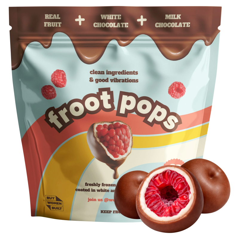 TARPtoTARP×bonbonero◇anbon◇新品未使用peak Froot Pops White & Milk Chocolate Raspberries 200g | Zapp